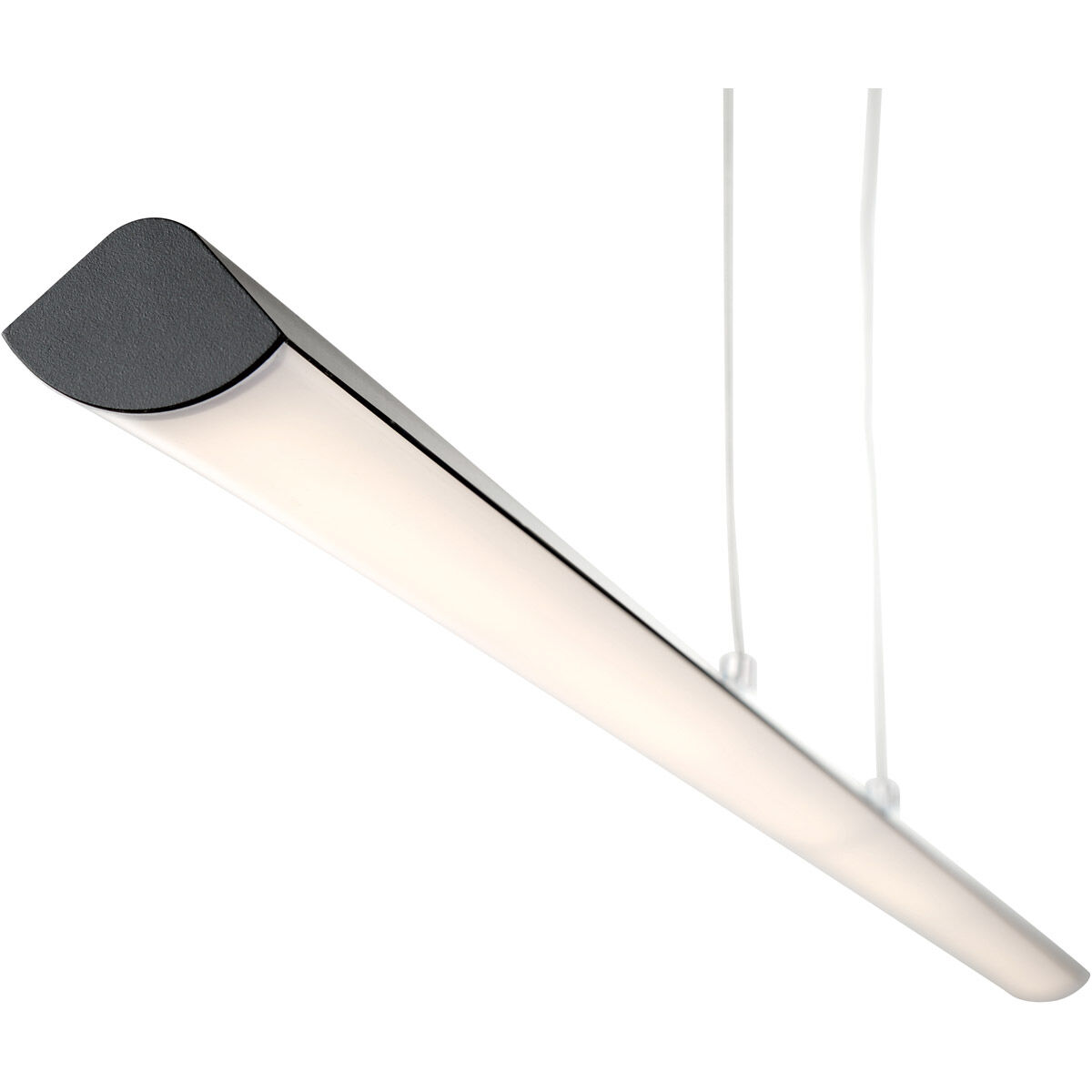 Float LED 48 inch Matte Black Pendant Ceiling Light